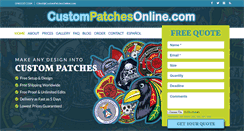 Desktop Screenshot of custompatchesonline.com